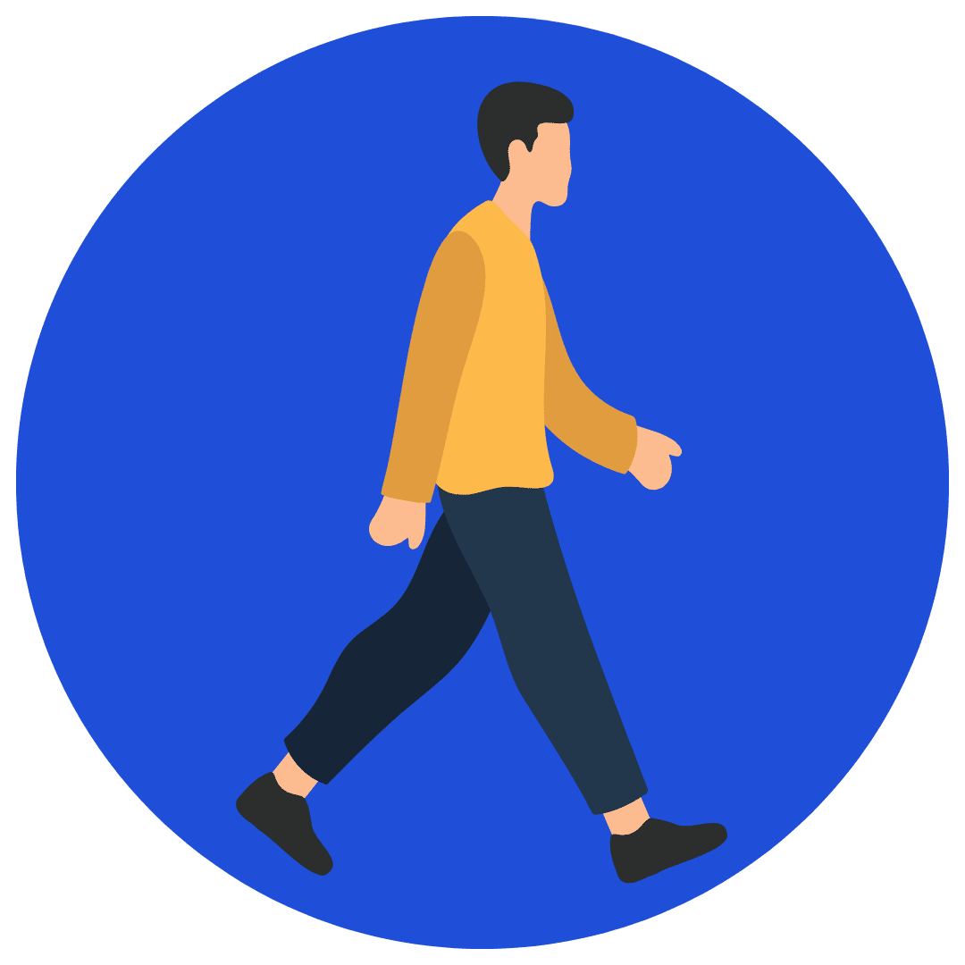 walking comfortably without joint pain or stiffness